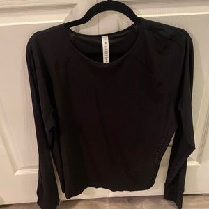 Lululemon uv protection running long sleeve shirt, size 12